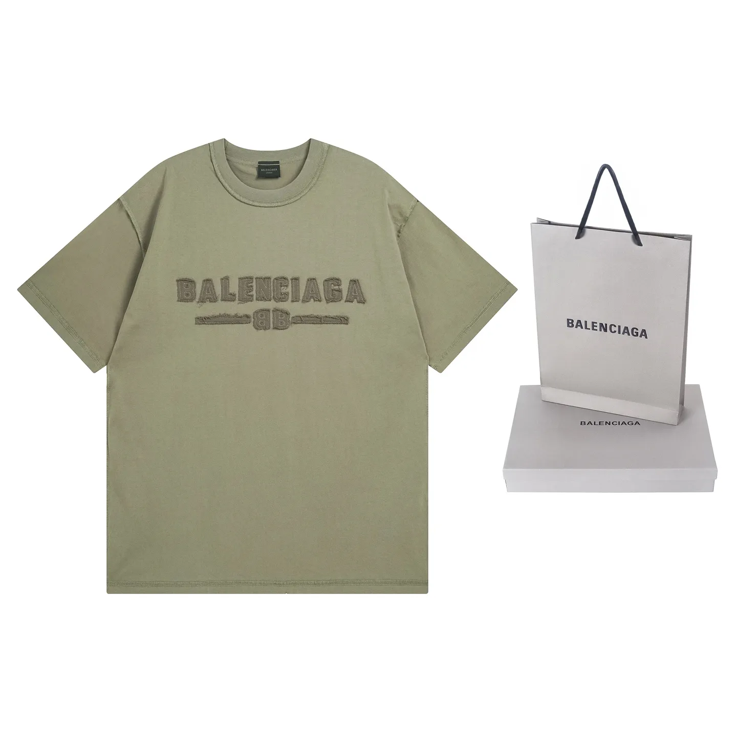 【 . Quality】BALENCI*GA/ #2025New Arrival LOGO T ， ， ， ZP 、 260 ， . ， 。 。Classic LOGO 。 。 , OS . Same Style ：BL 253639 ： ， ，Green Size：XS S M L